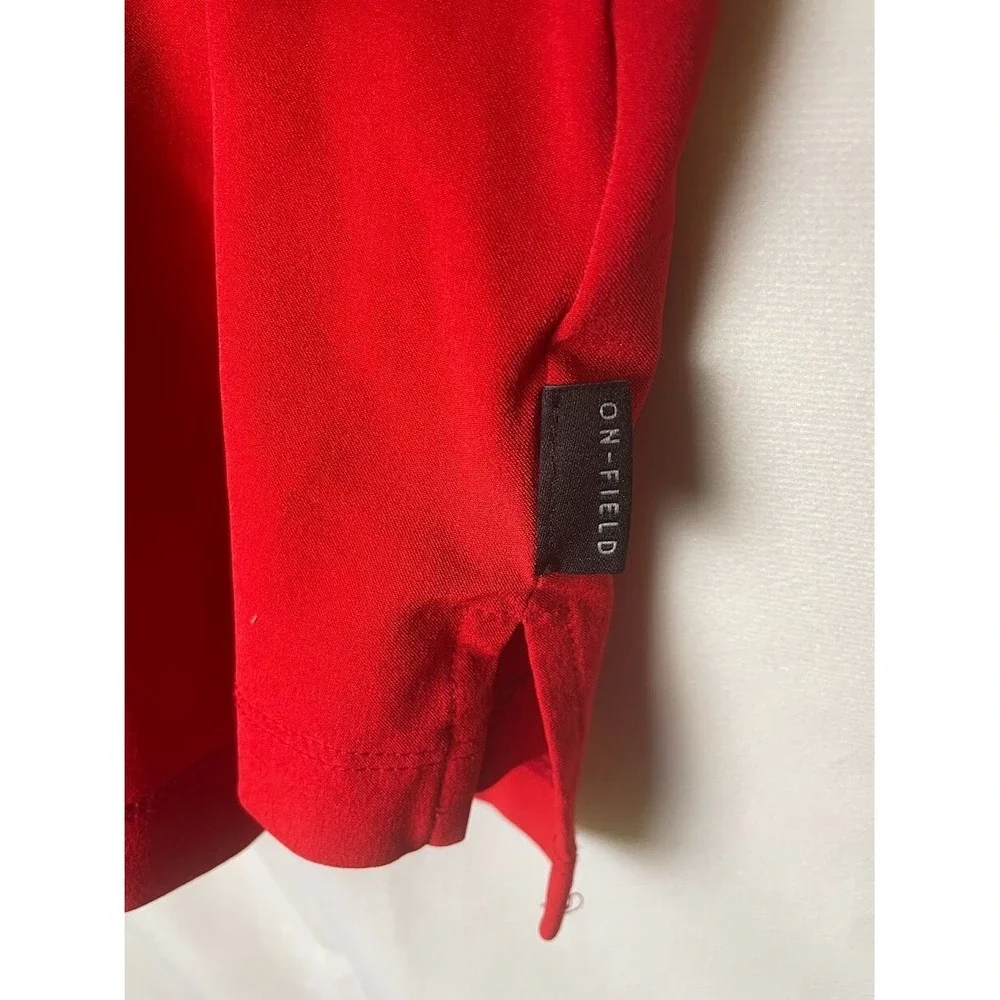 Nike Georgia Bulldogs On Field Pocket Polo Shirt Red Black Size XL